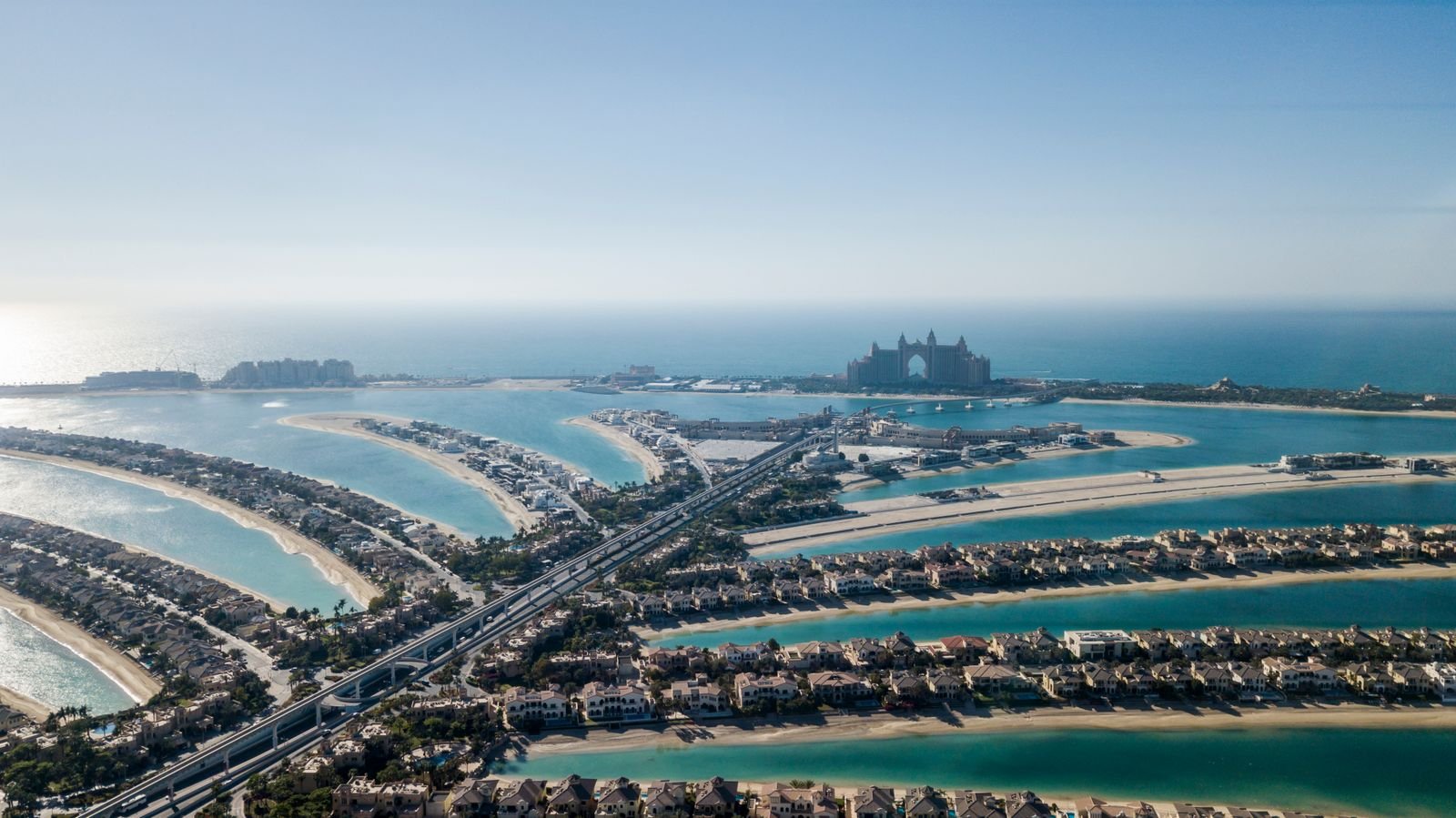 Aerial View of Palm Jumeirah Dubai