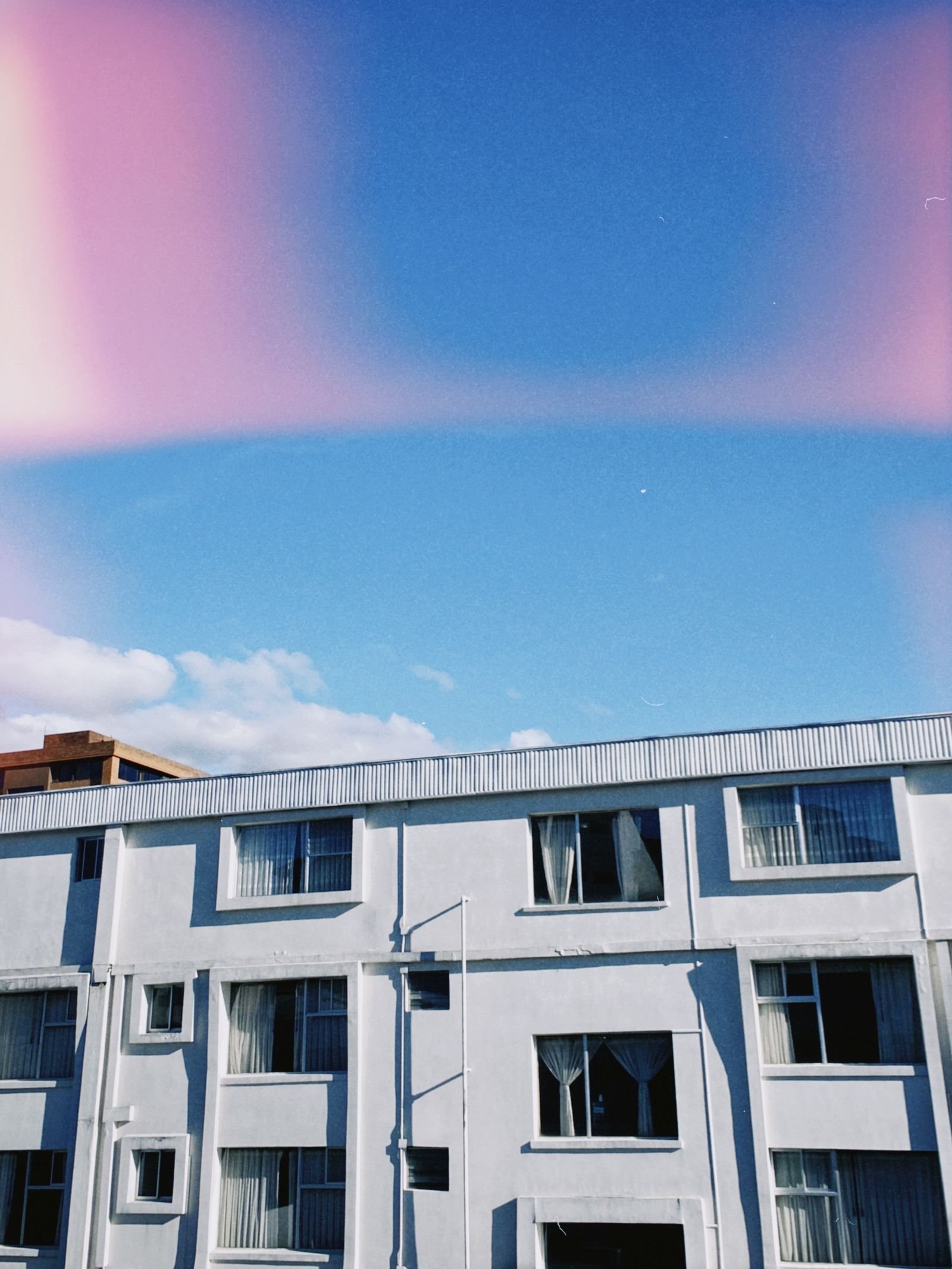 Exterior of a Modern Apartment Building in City