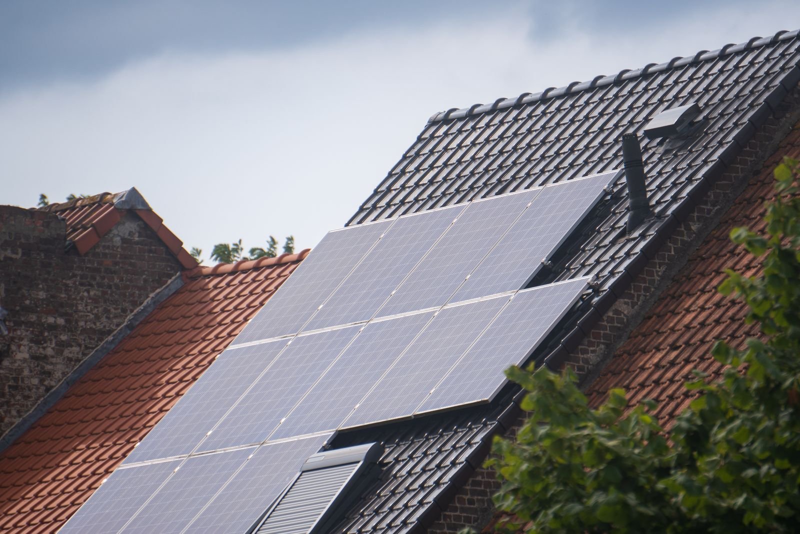 Solar Panels Installed on Residential Rooftop