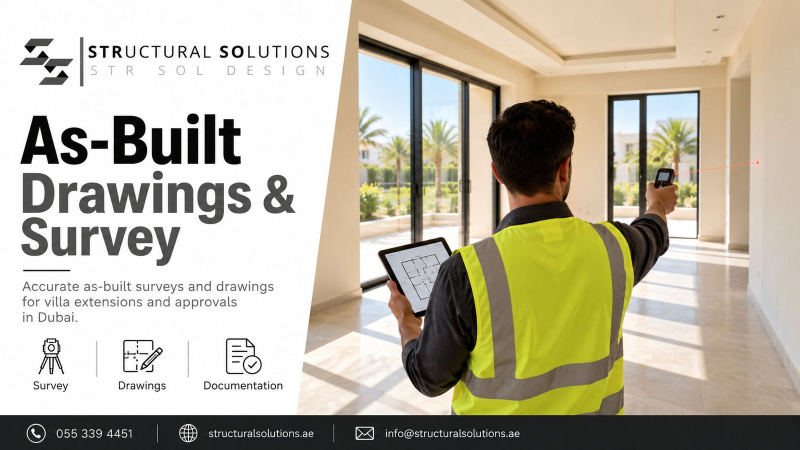 As-built drawings and measured survey in Dubai — Structural Solutions