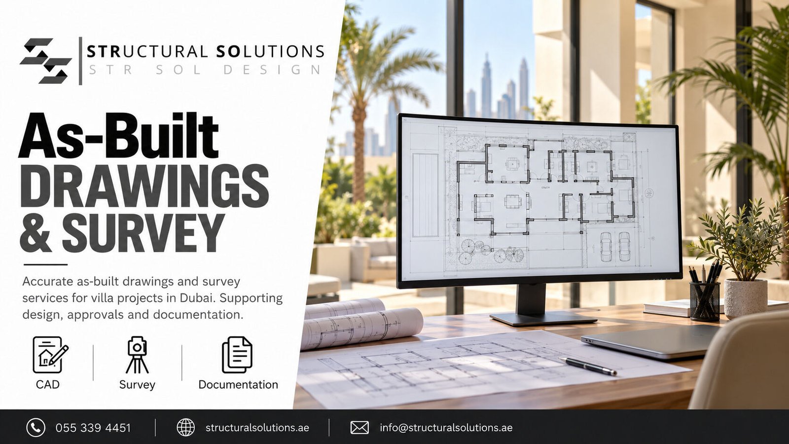 As-built drawings and measured survey in Dubai — Structural Solutions