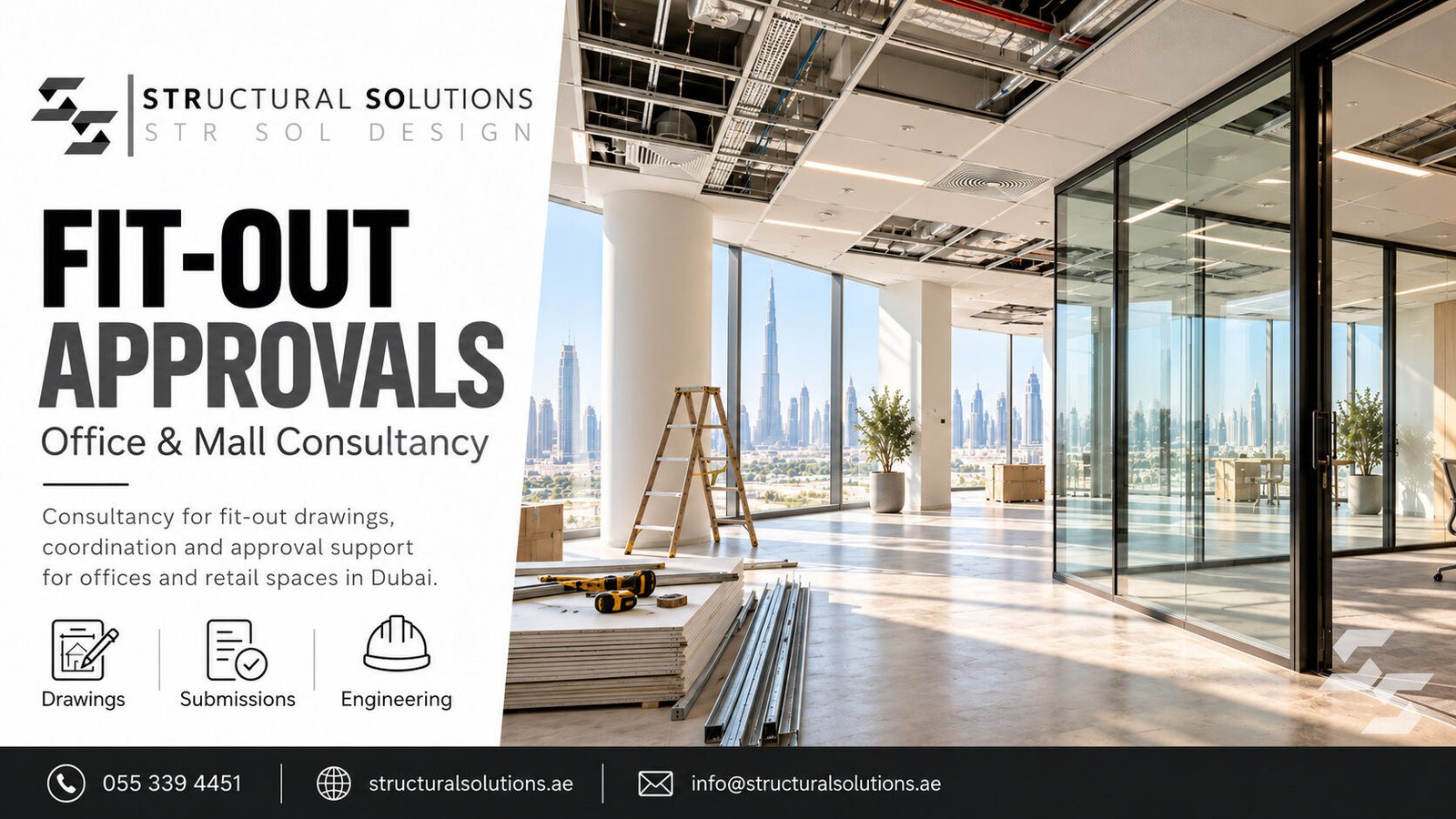 Office and retail fit-out approvals in Dubai — Structural Solutions