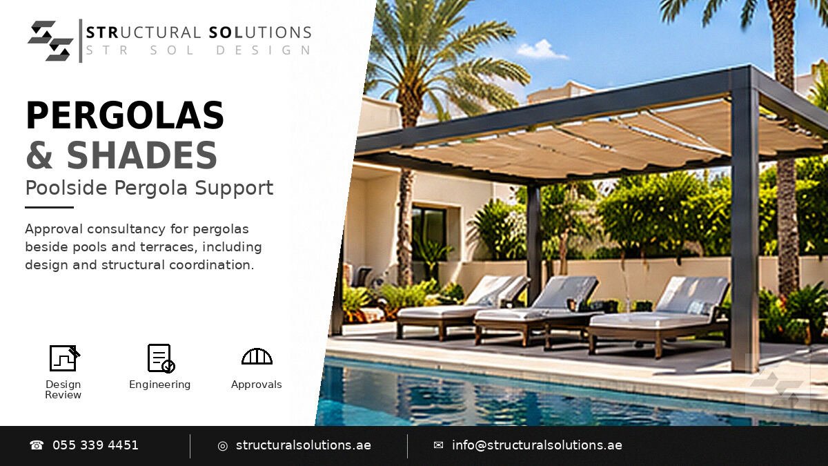 Pergola and shade structure approval in Dubai — Structural Solutions