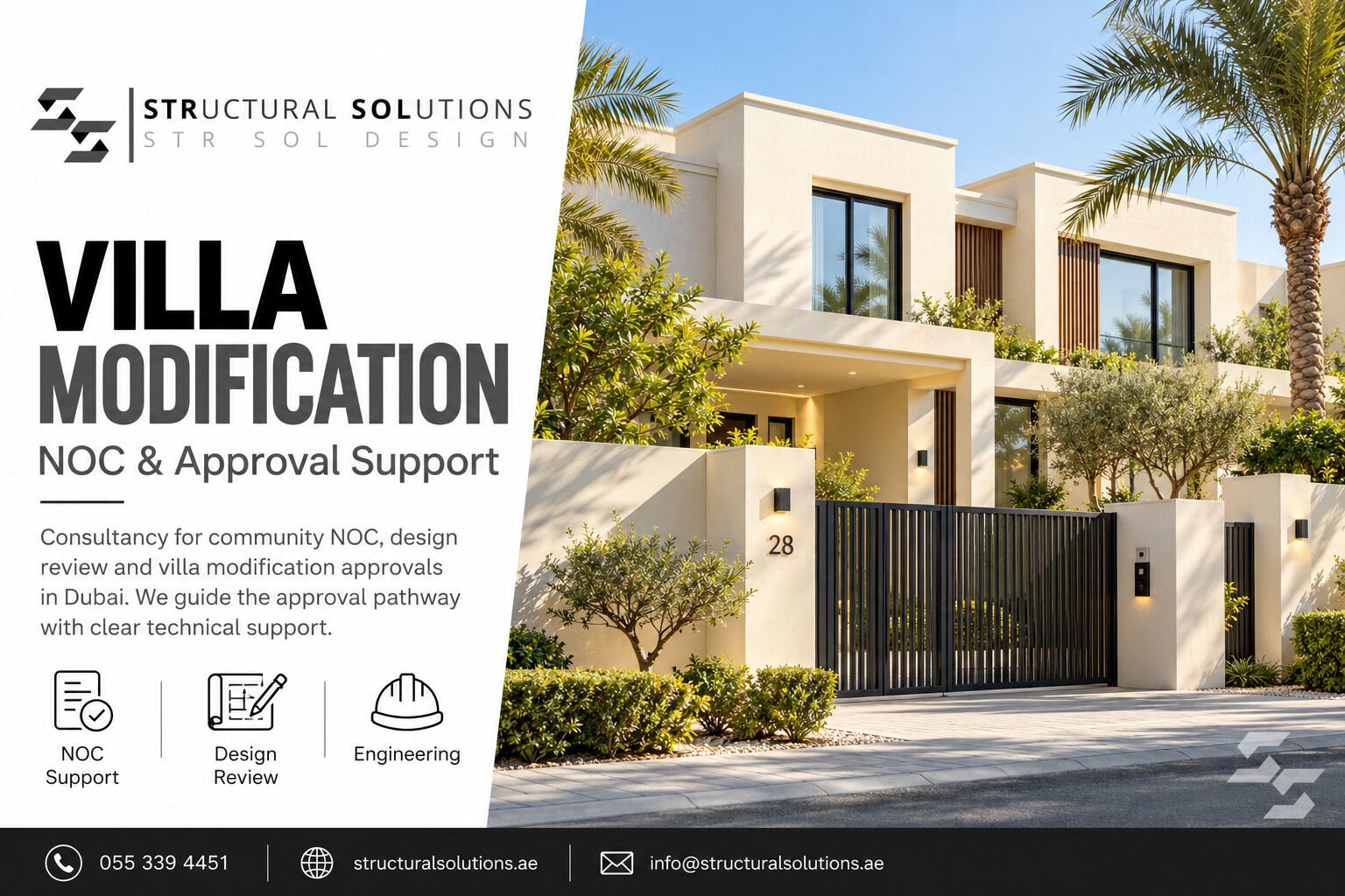 Villa modification in a Dubai community — Structural Solutions