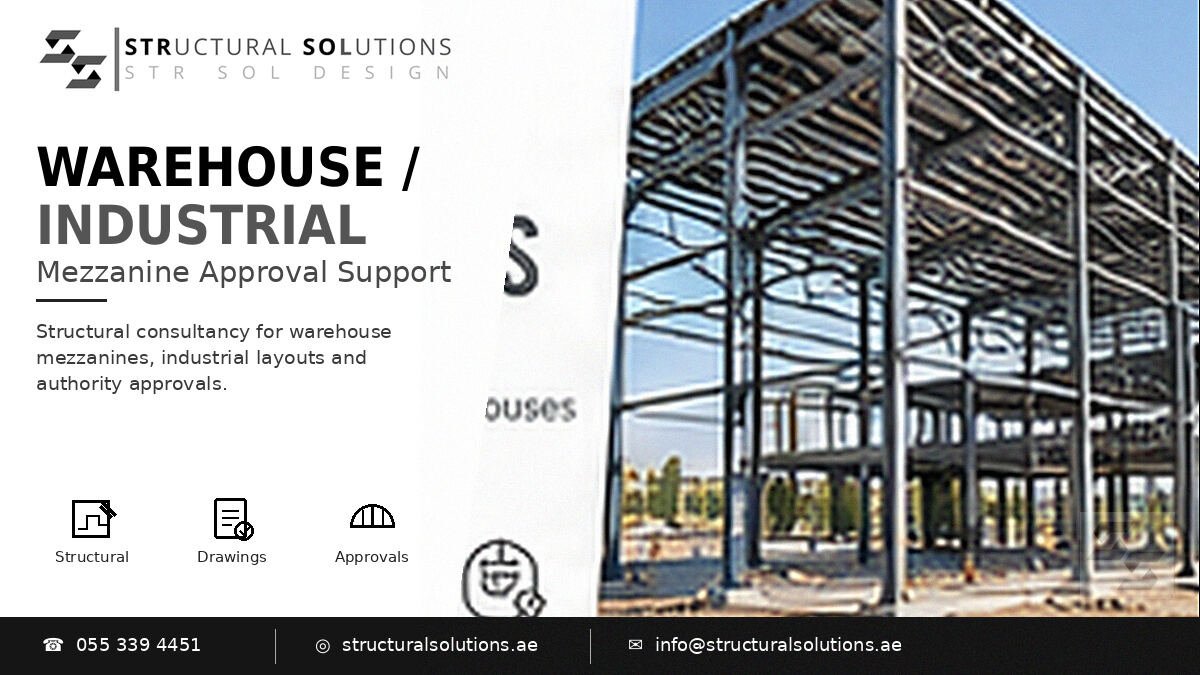 Warehouse and industrial structure in Dubai — Structural Solutions