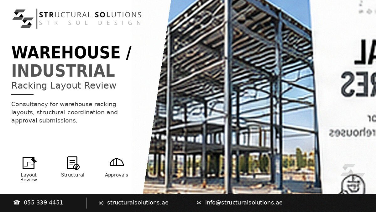 Warehouse and industrial structure in Dubai — Structural Solutions